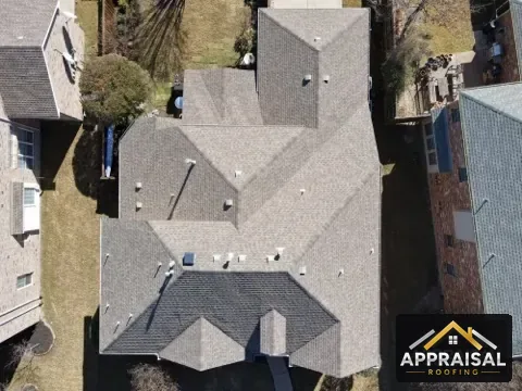 Roof work near Plano, Texas